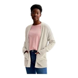 Sonoma Elegant Cream Open-Front Cardigan